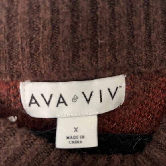 Ava & Viv Tiger Print Sweater - Size X - Picture 3 of 3